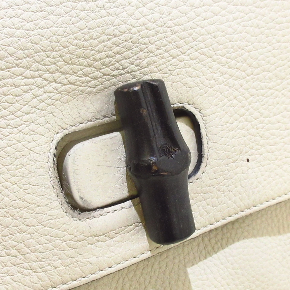 White Calf Leather Satchel S420623