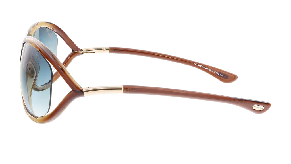 Light Brown Oversize Shield Sunglasses B6935