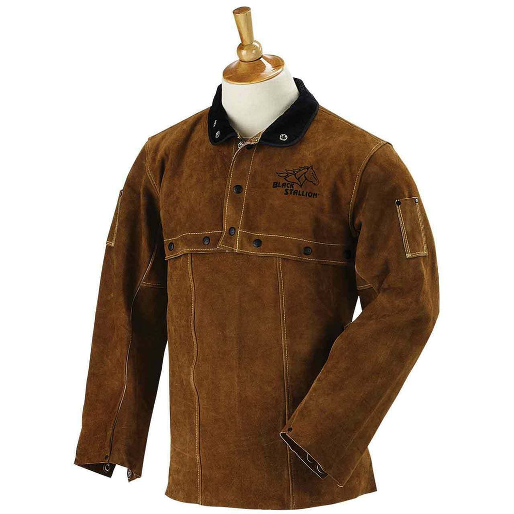 Cowhide Welding Cape Sleeve with Bib Combo H6536