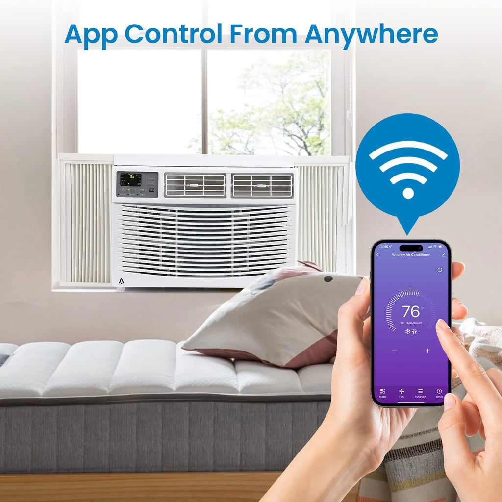 8,000 BTU Smart Window Air Conditioner White L64021