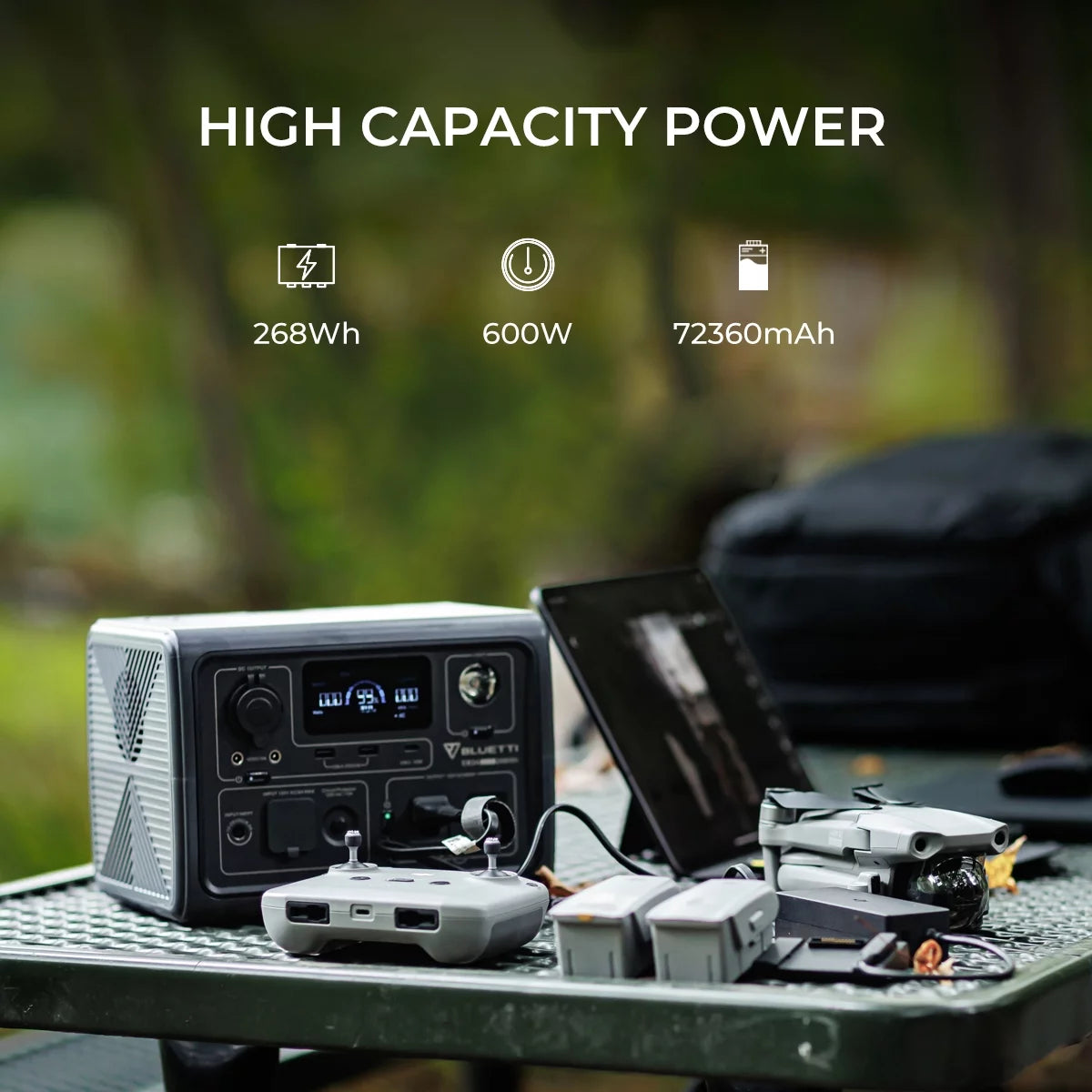 Portable Generator 600W 268Wh LiFePO4 Power Station B130186