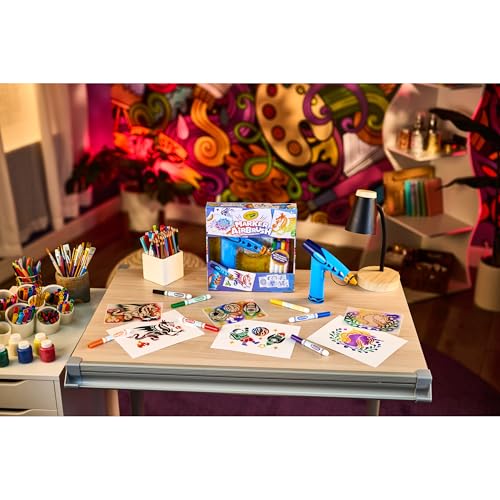 Battery-Powered Sprayer with 8 Washable Markers & 5 Stencils Craft Set E65135
