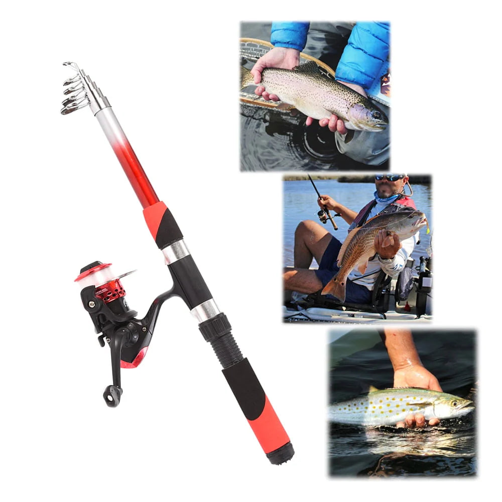 Fishing Rod Reel Combo Full Kit with 2PCS G373