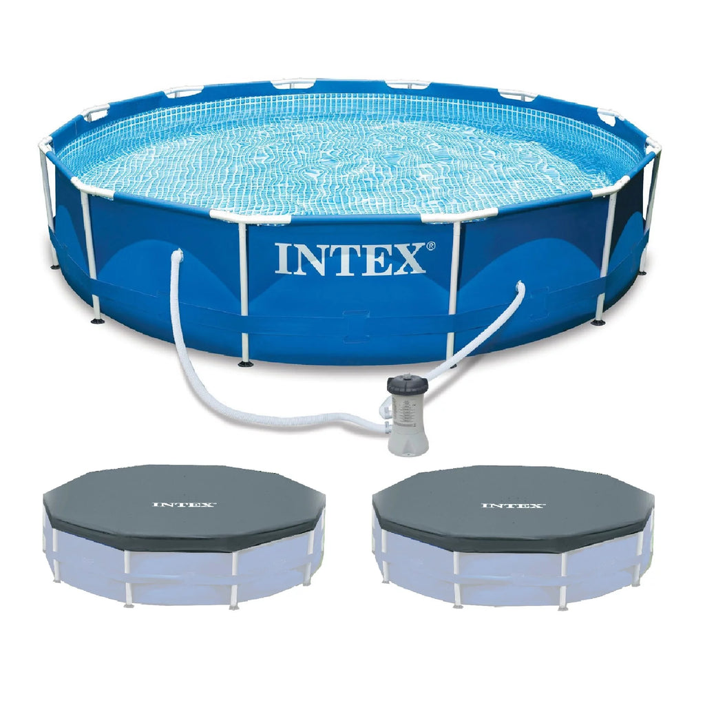 12'x30 Metal Frame Swimming Pool with Filter Pump B62850