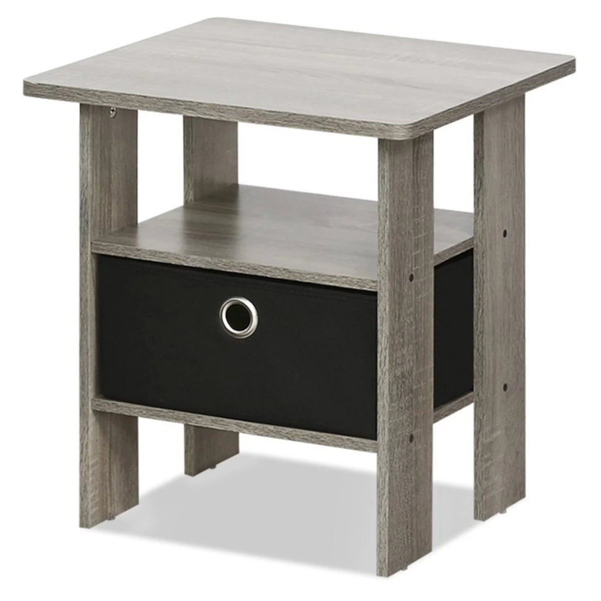 Engineered Wood End Table with Bin Drawer D7780