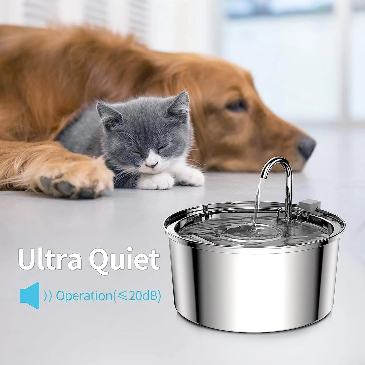 Cat Water Fountain Stainless Steel J45310