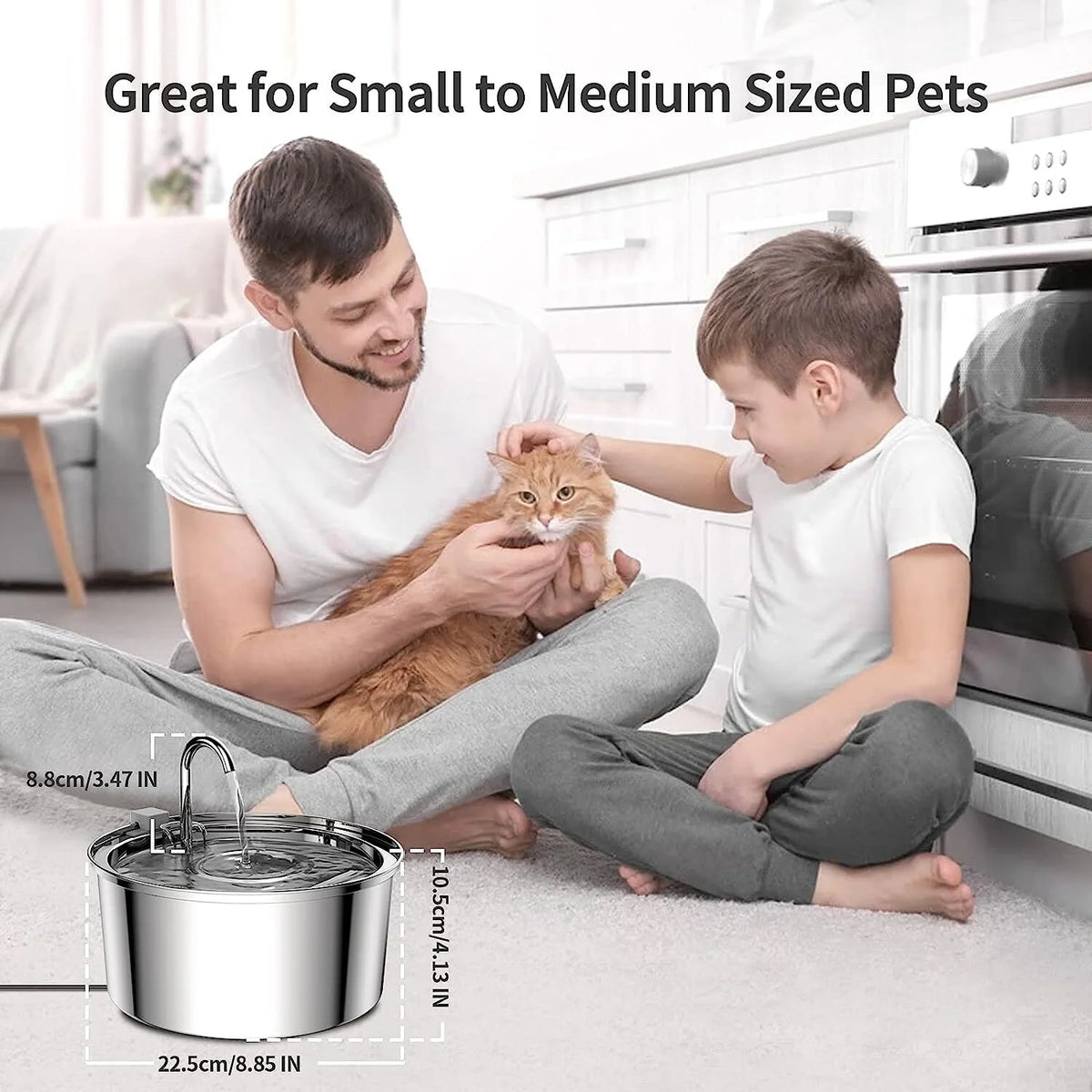 Cat Water Fountain Stainless Steel J45310