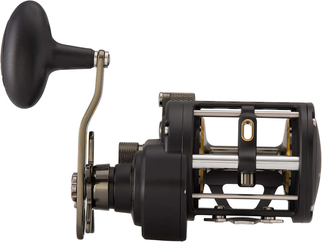 Black Gold Saltwater Casting Reel, 5.1 Gear Ratio, 30 lb Max Drag F605965