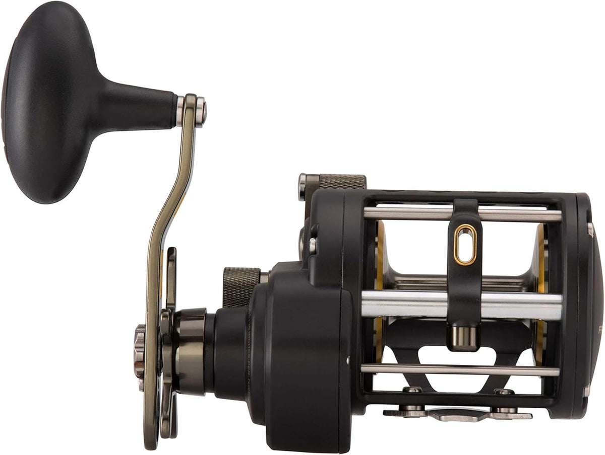 Black Gold Saltwater Casting Reel, 5.1 Gear Ratio, 30 lb Max Drag F605965
