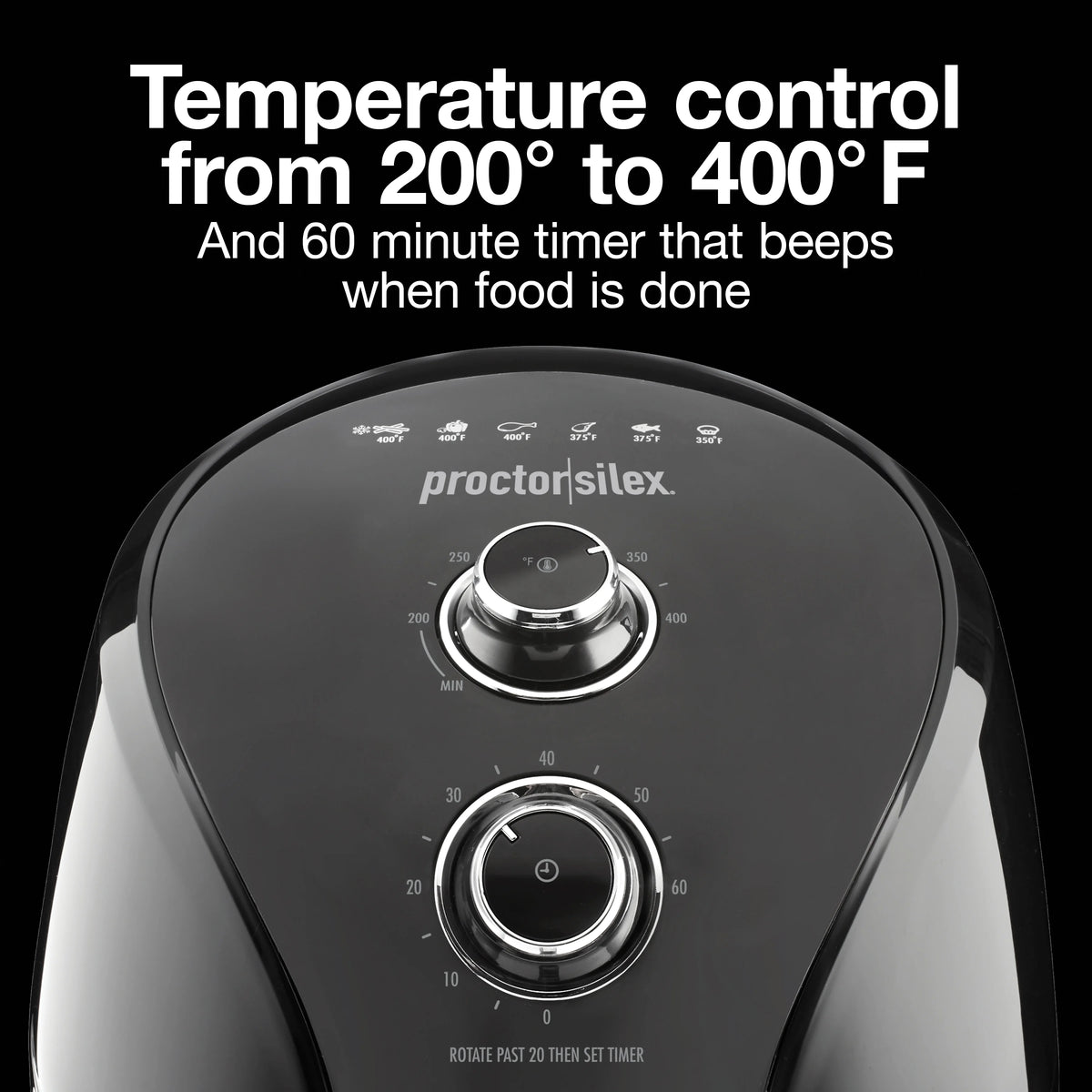 5.8 Quart Black Air Fryer with Non Stick Basket Y94663