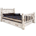 Natural California King Storage Bed N6084