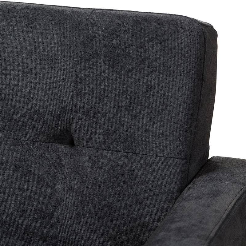 Dark Gray Tufted Sofa Q810