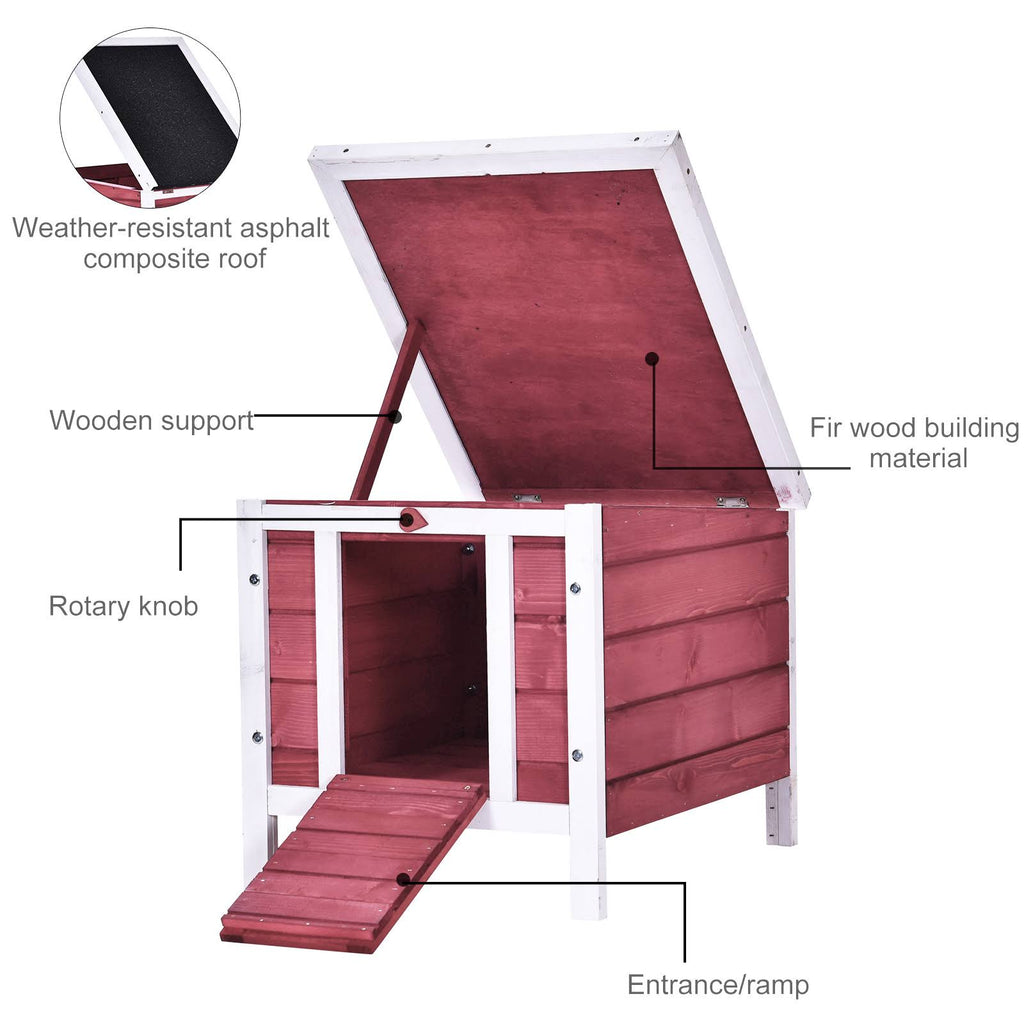 Raised Wooden Pet House Q63648