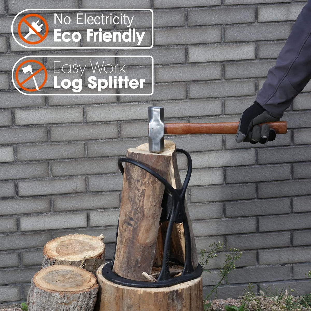 Cast Steel Log Splitter Pack of 2 C71178