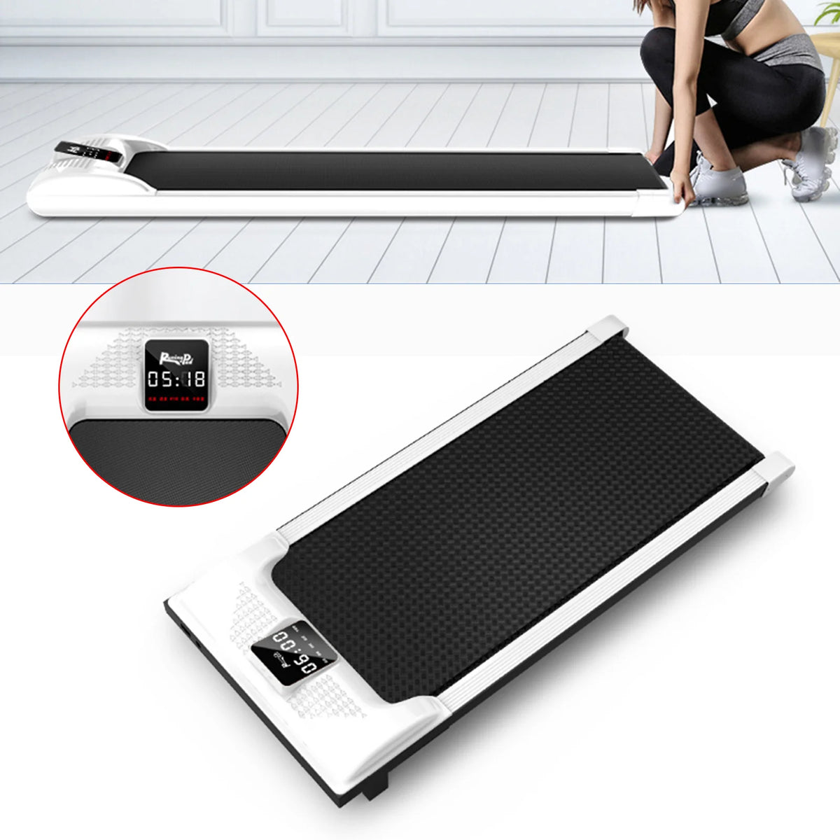 Walking Pad Treadmill with Remote LCD X61958