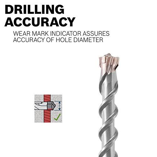 Wild-Bore 3/4x22 x 31x22 x 36x22 SDS-Max Carbide-Tipped 4-Cutter Drill Bit O63685