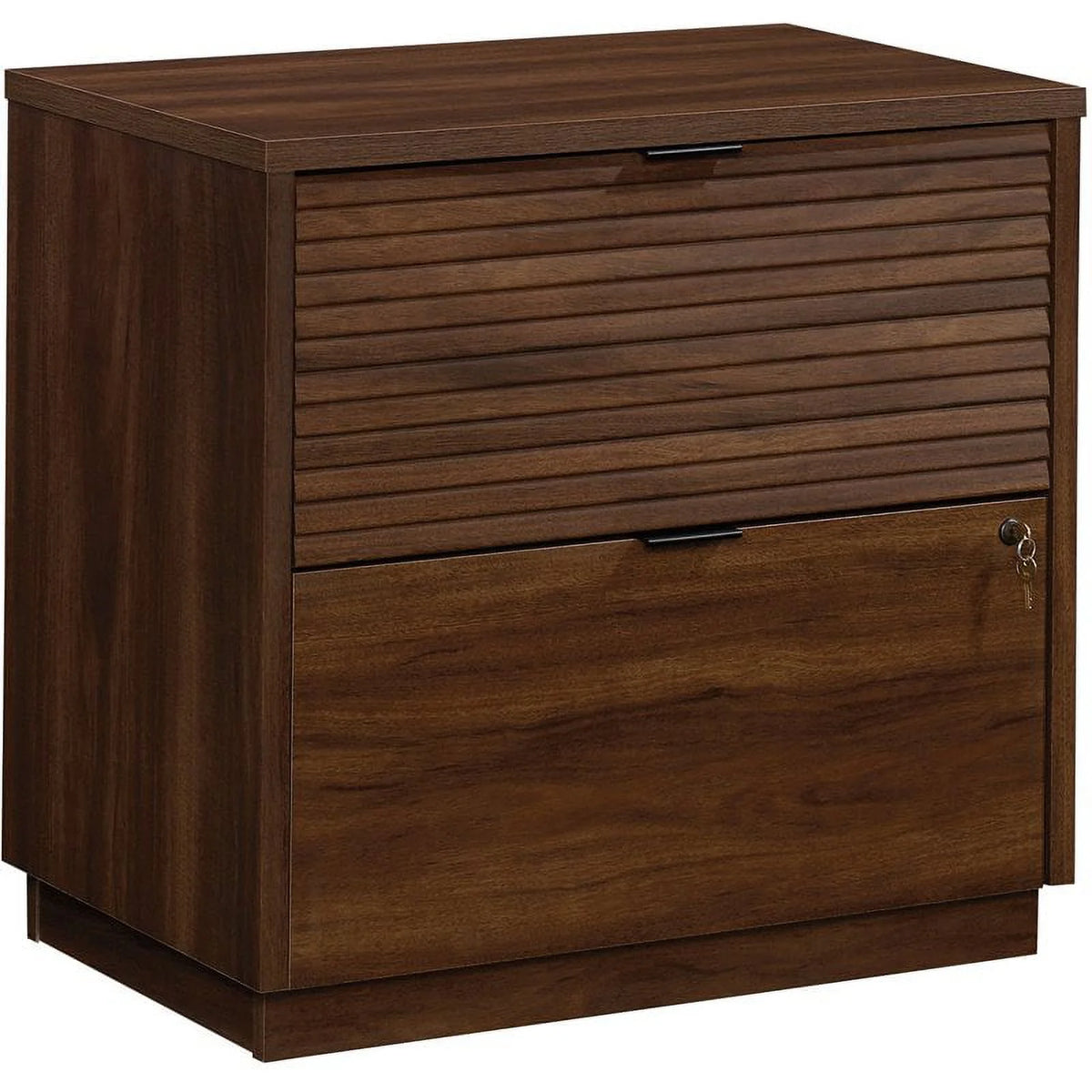 60" Credenza Desk & 2-Drawer Lateral File Cabinet A8105