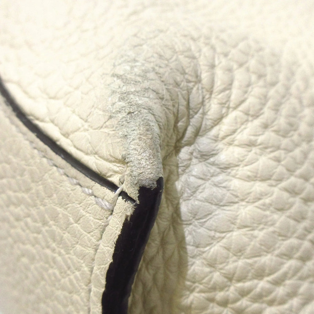 White Calf Leather Satchel S420623