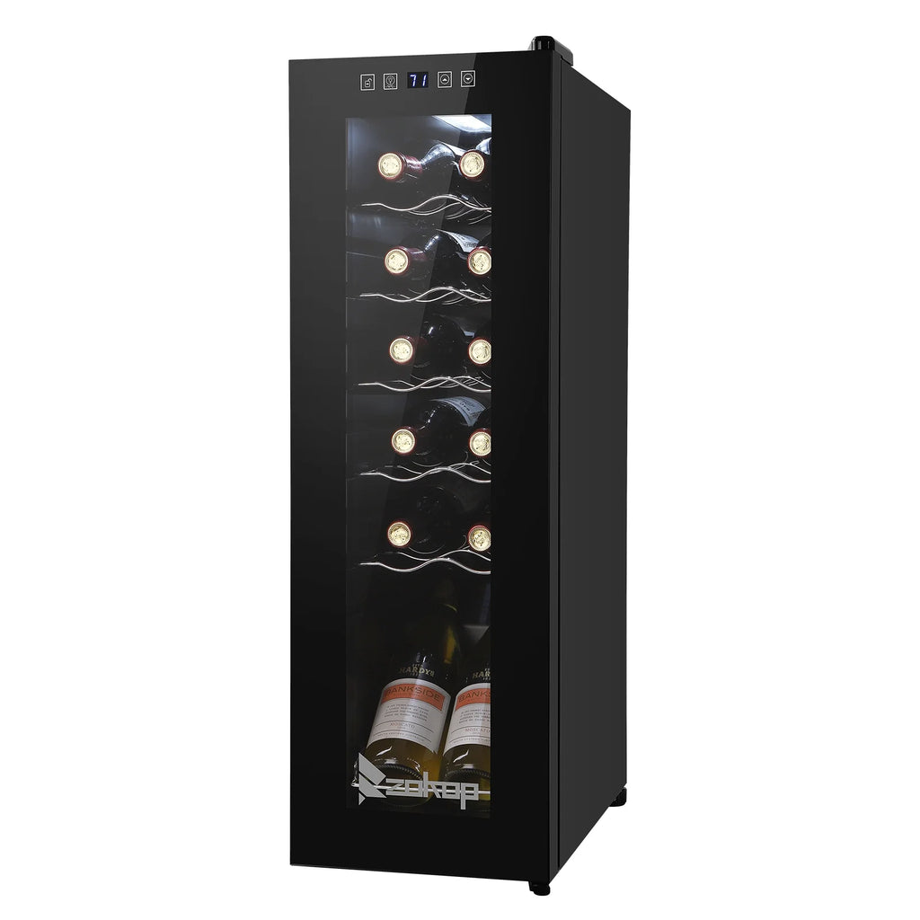 115V 85W 1.2cu.ft/34l Electronic Wine Cabinet with Transparent Glass Door E41342
