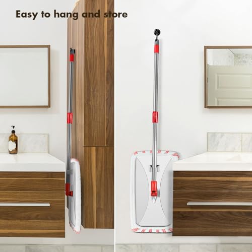 Extra Large Microfiber Flat Mop with 5 Pad J274
