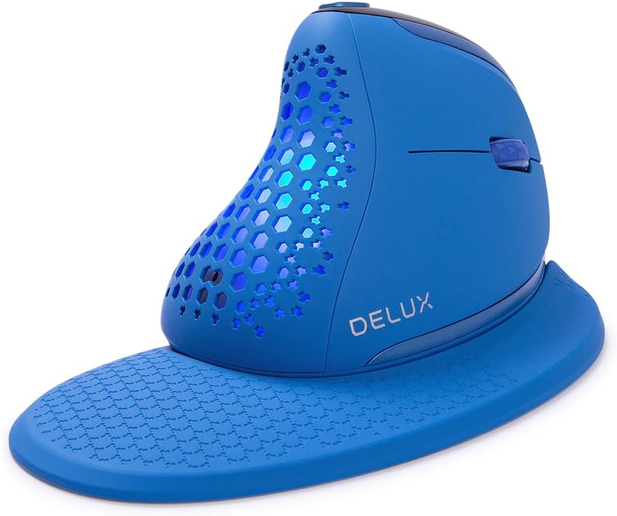 Wireless Ergonomic Vertical Mouse with OLED Screen, 7200DPI, Rechargeable W891
