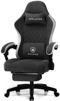 Lightblue Ergonomic Gaming Chair with Footrest E9481