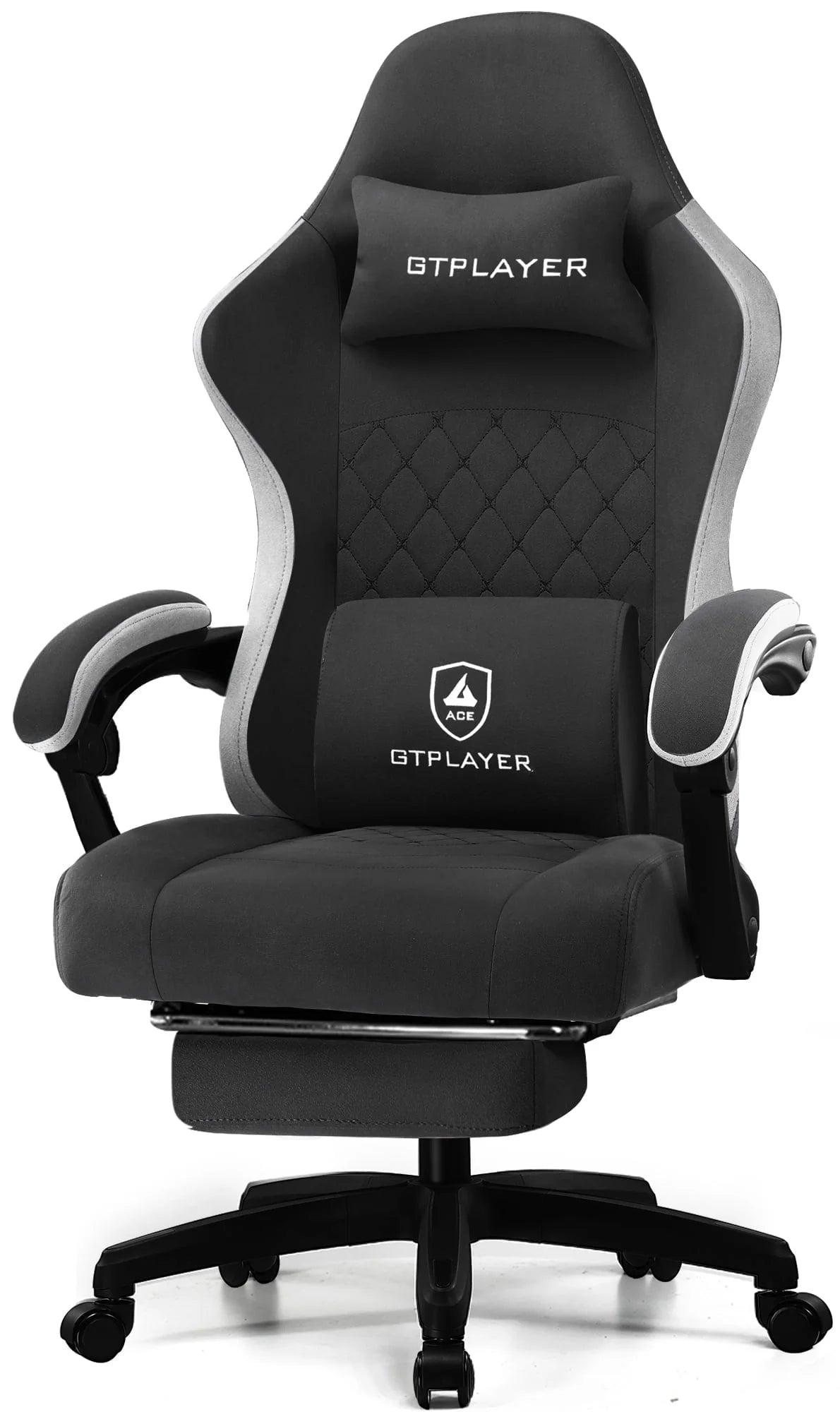 Lightblue Ergonomic Gaming Chair with Footrest E9481