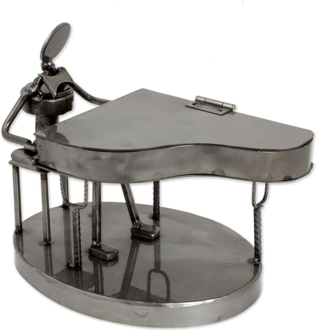 Rustic Recycled Auto Part Sculpture Q805