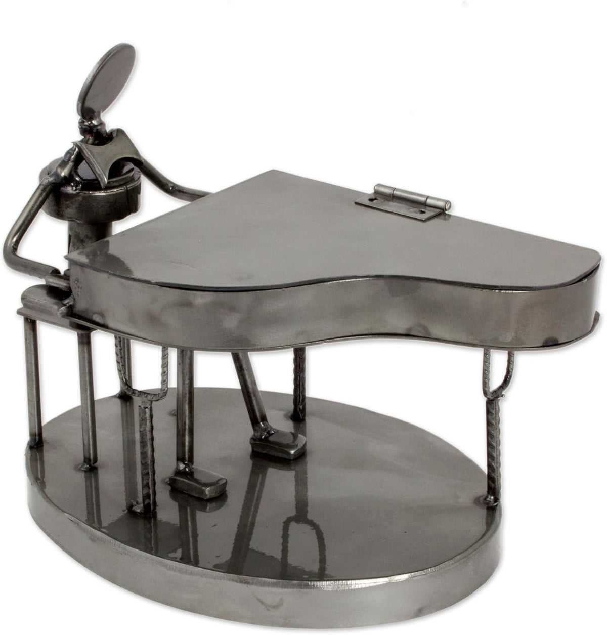 Rustic Recycled Auto Part Sculpture Q805