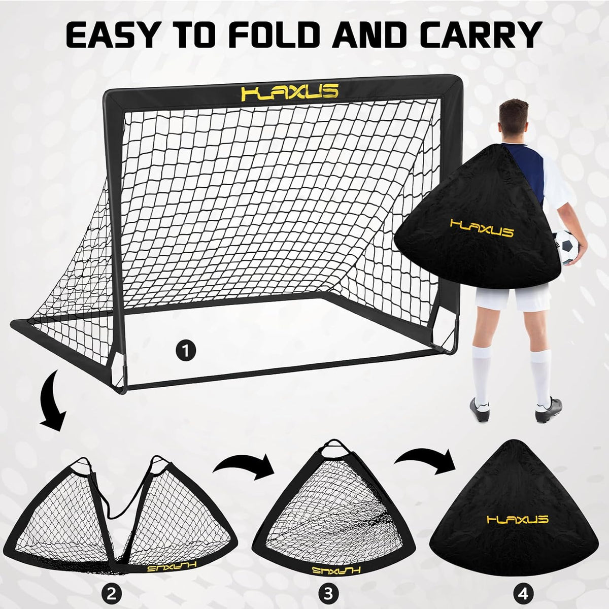 2 Set 4x3 ft Portable Pop Up Soccer Net with Soccer Ball E9824