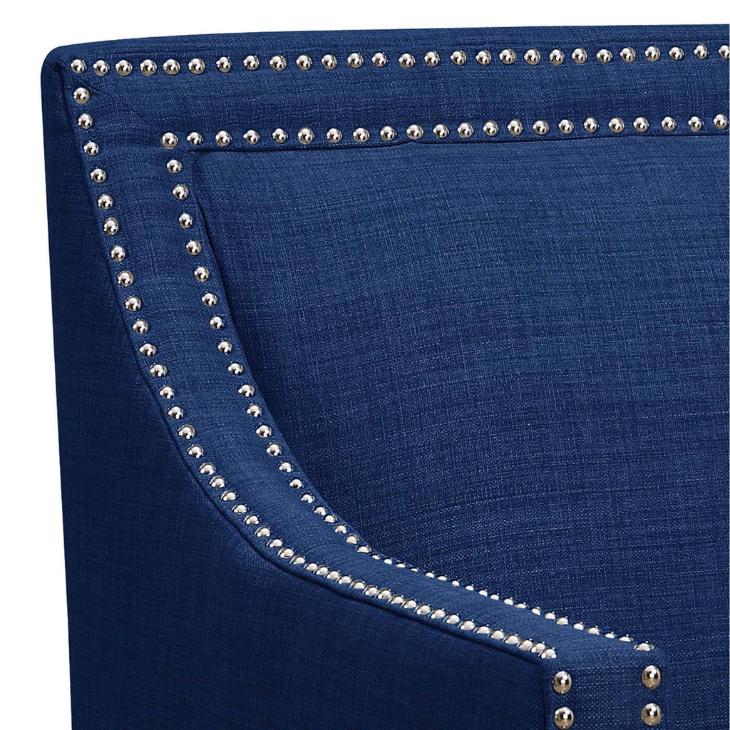 Blue Chair and Ottoman F61126
