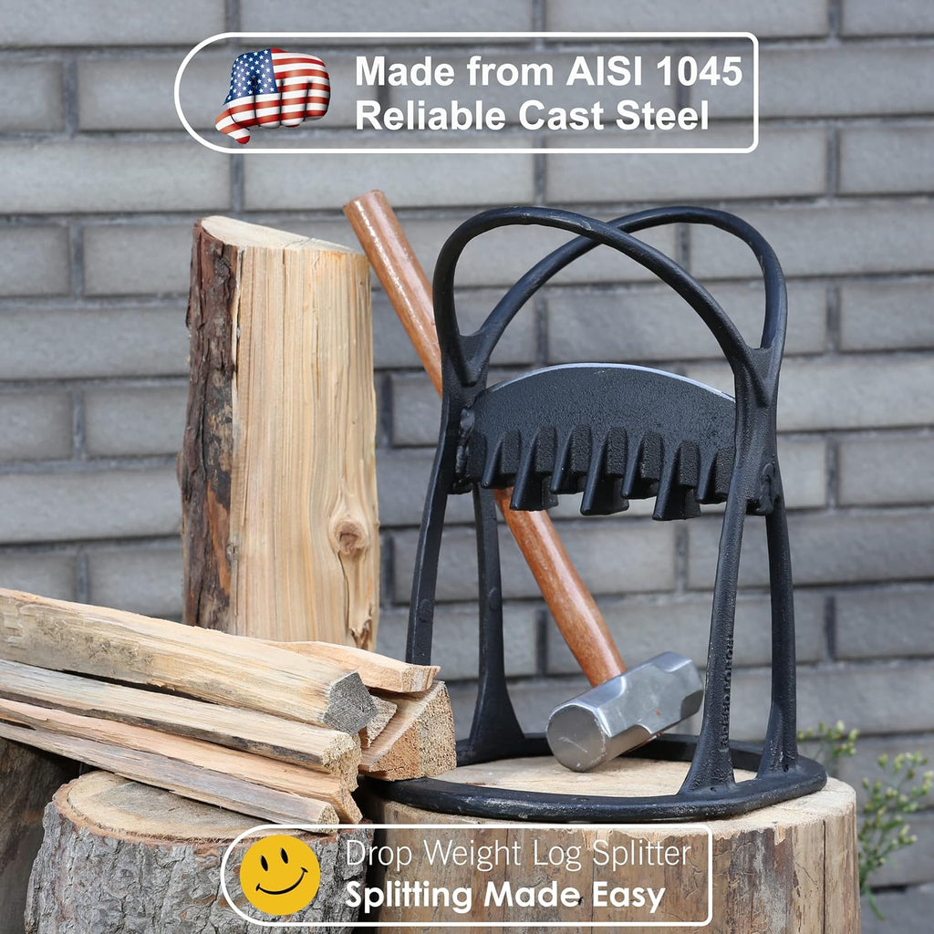 Cast Steel Log Splitter Pack of 2 C71178