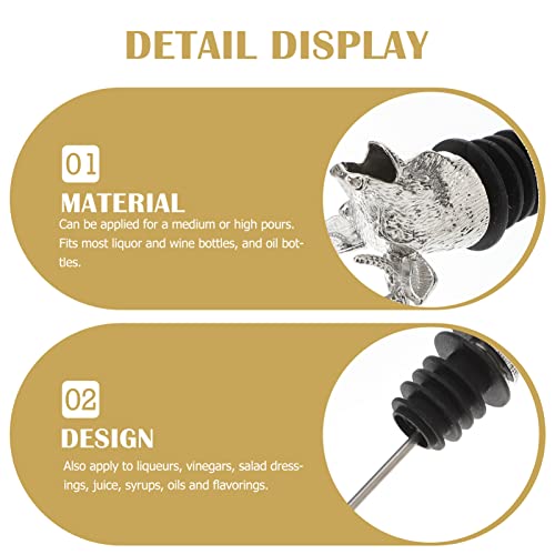 Deer Head Wine Pourer with Silicone Stopper S206