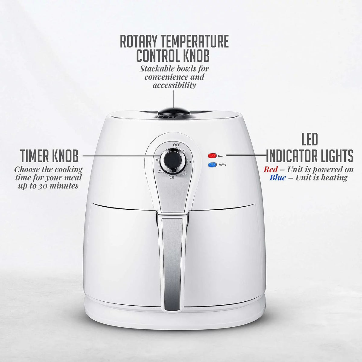 3.2 Qt Compact Non-Stick Air Fryer X5108