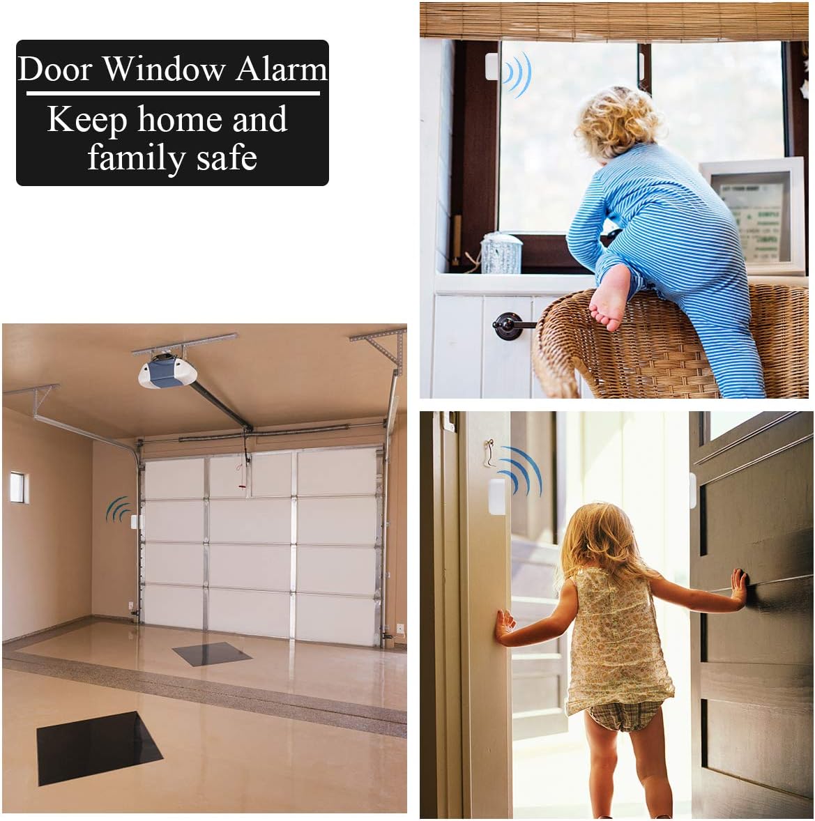 Wireless Door Open Chime with 3 Receiver 3 Magnetic Sensor S22481
