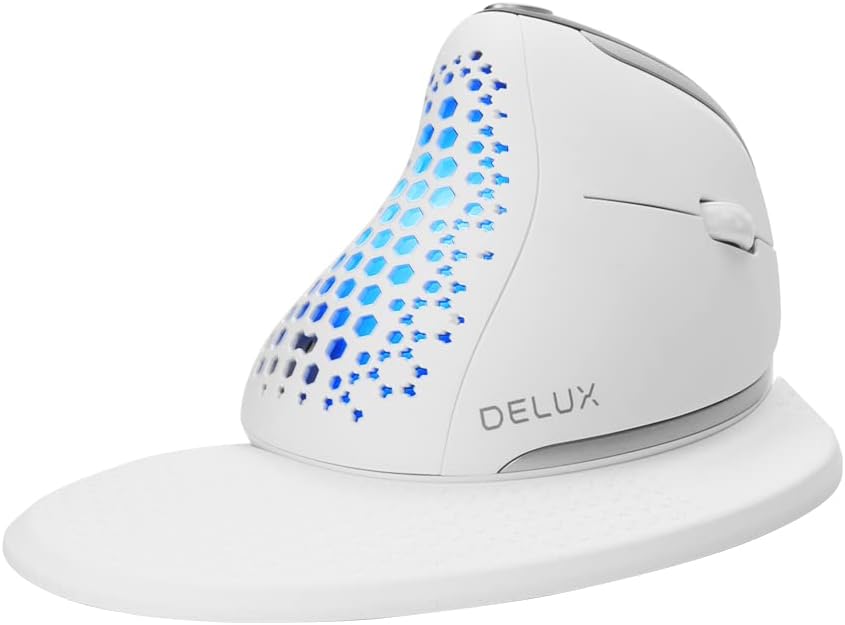 Wireless Ergonomic Vertical Mouse with OLED Screen, 7200DPI, Rechargeable W891