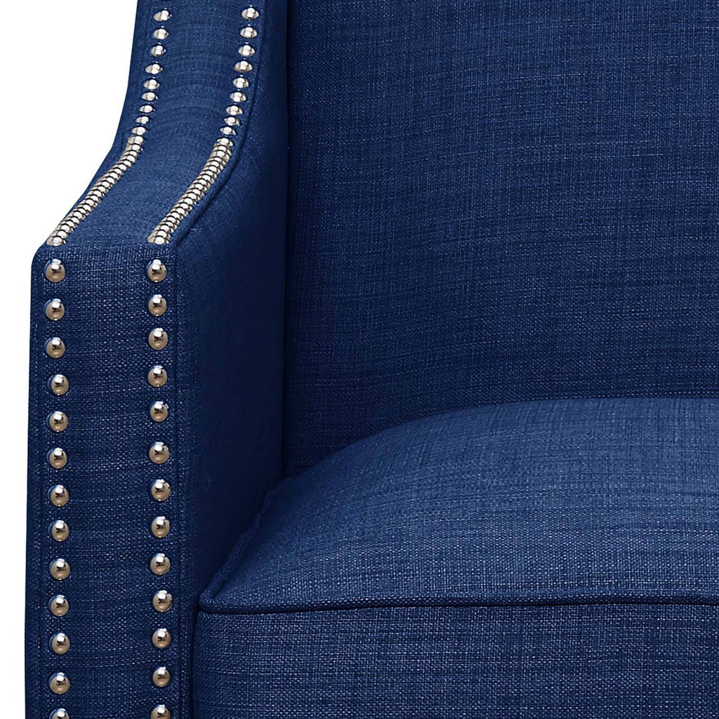 Blue Chair and Ottoman F61126