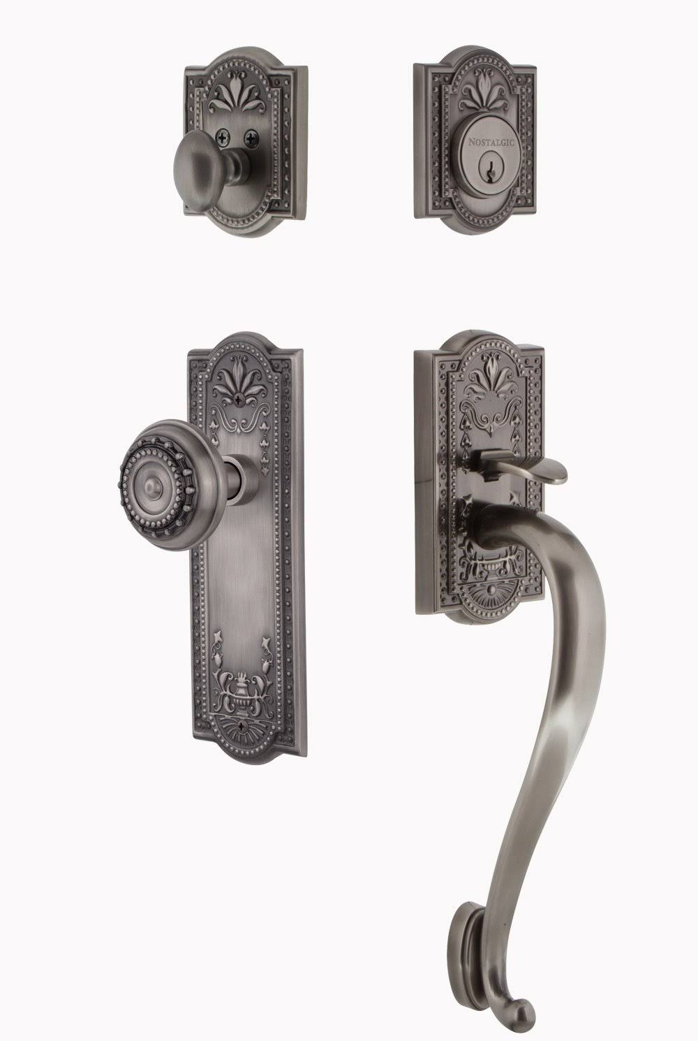 Antique Pewter Entry Set A71900