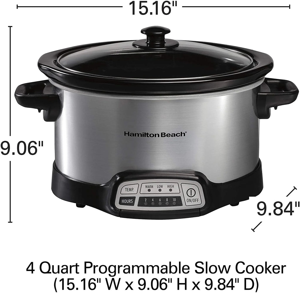 4-Quart Programmable Slow Cooker with Dishwasher-Safe Crock and Lid K3168