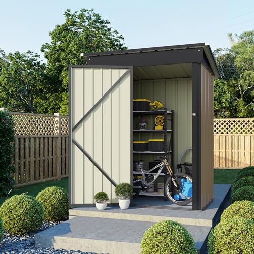 5 x 3 FT Waterproof Metal Garden Storage Shed B803194