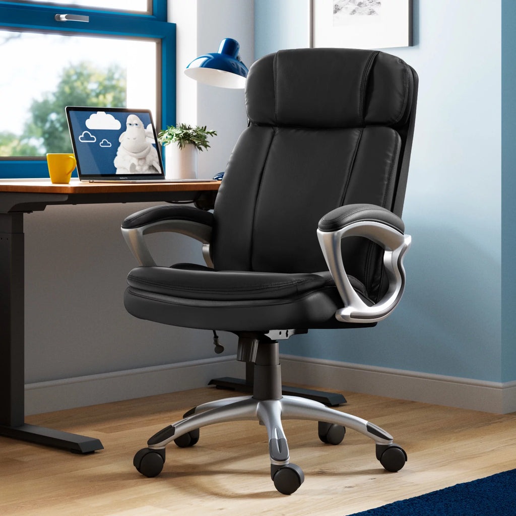 Black Faux Leather Executive Office Chair G2246
