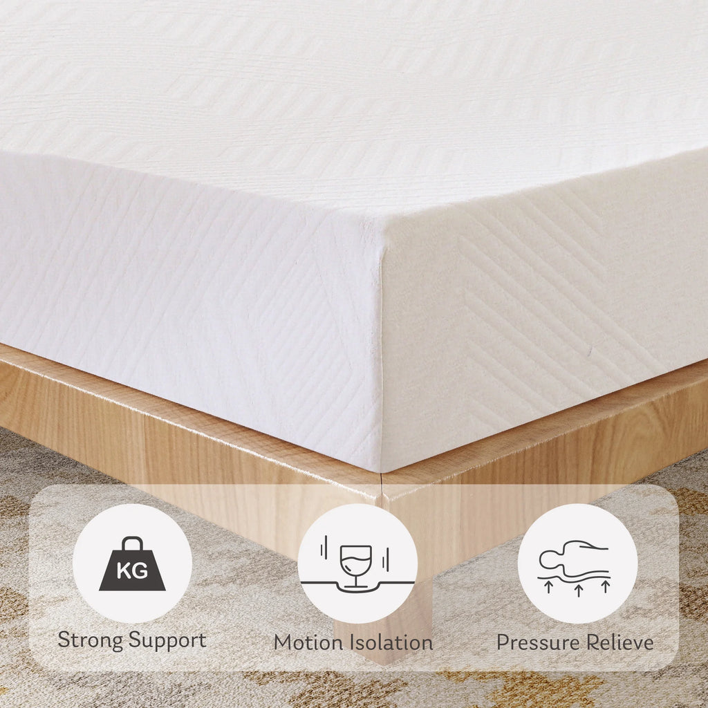 White Twin 6 inch Memory Foam Mattress F4576