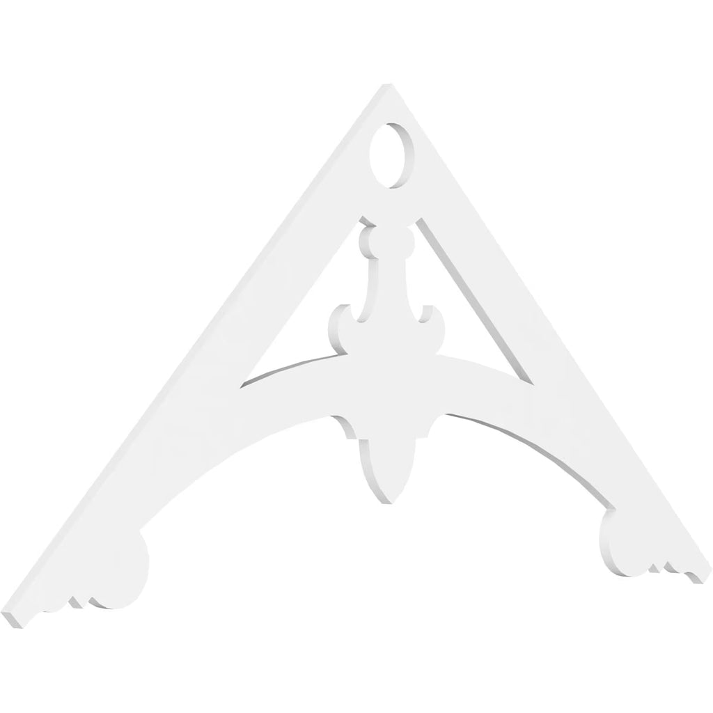 72"W x 36"H x 1"P PVC Gable Pediment R36192