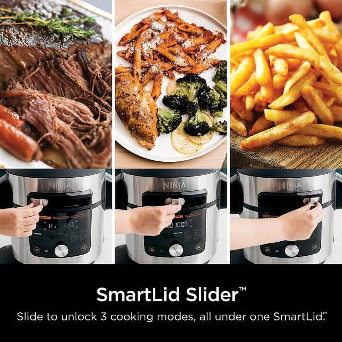 14-in-1 8 qt XL Pressure Cooker Steam Fryer with SmartLid D3585