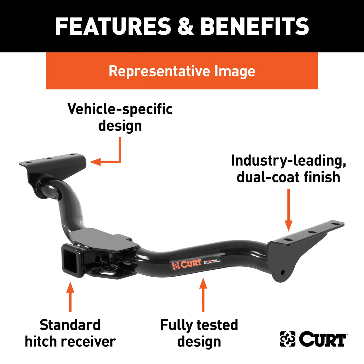 Class 3 Trailer Hitch, 2-Inch Receiver S449