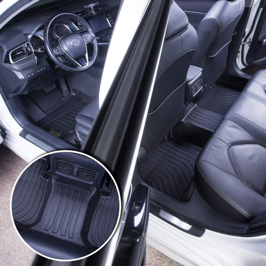 Black Floor Mats Liners for GV80 5 Seats 2021 2022 Heavy Duty All Weather Guard Front Rear Auto Carpet O46990