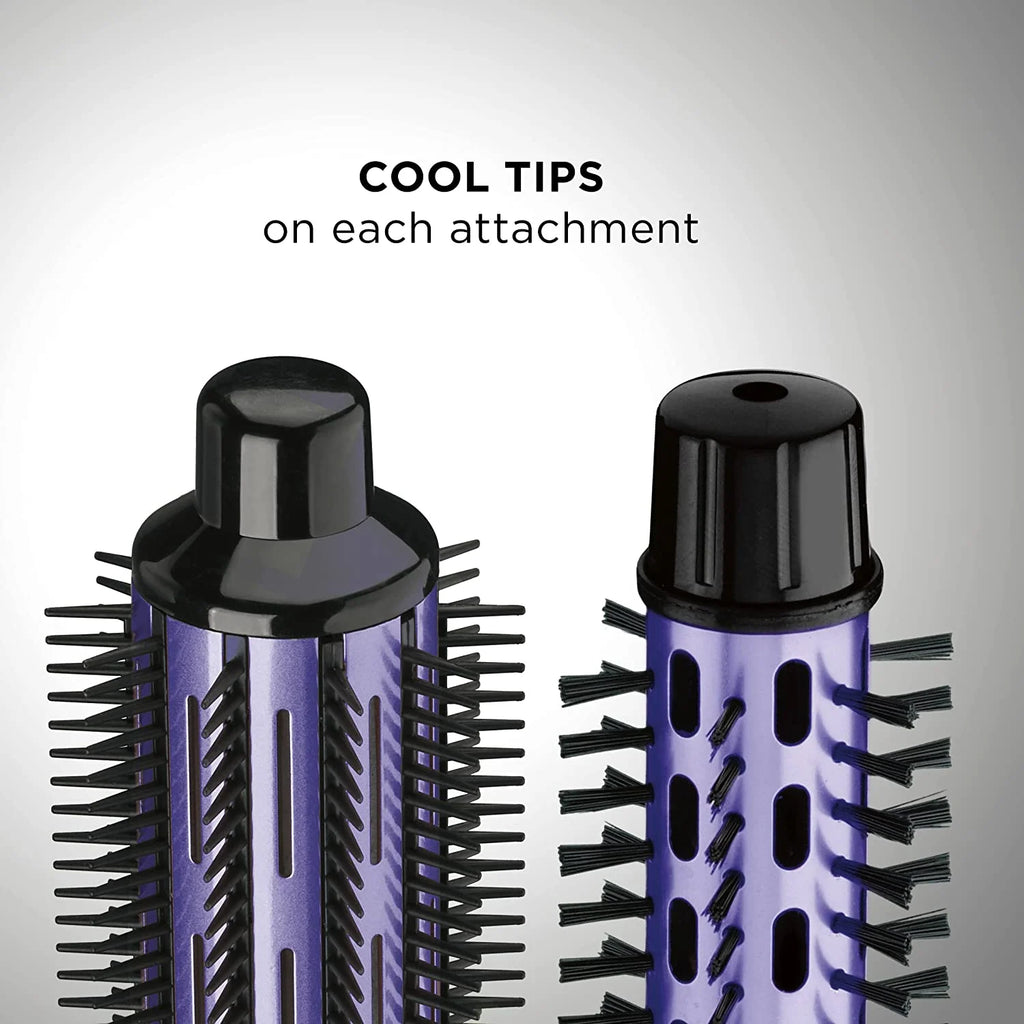 2-in-1 Hot Air Curling Combo with 1.5-inch Curl Brush and 1-inch Aluminum Bristle Brush W718196