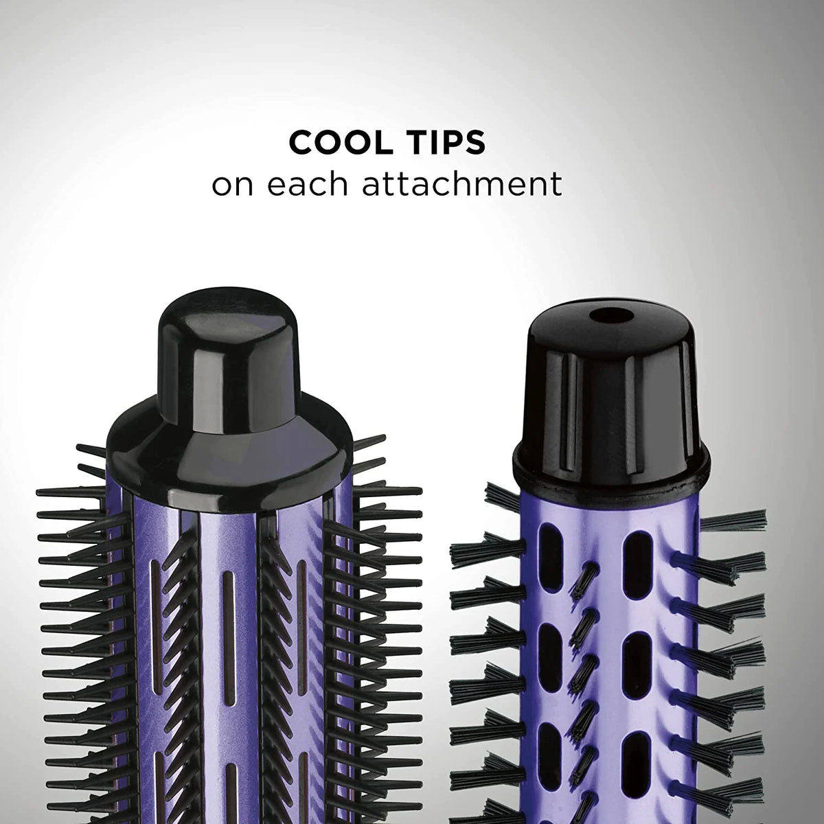 2-in-1 Hot Air Curling Combo with 1.5-inch Curl Brush and 1-inch Aluminum Bristle Brush W718196