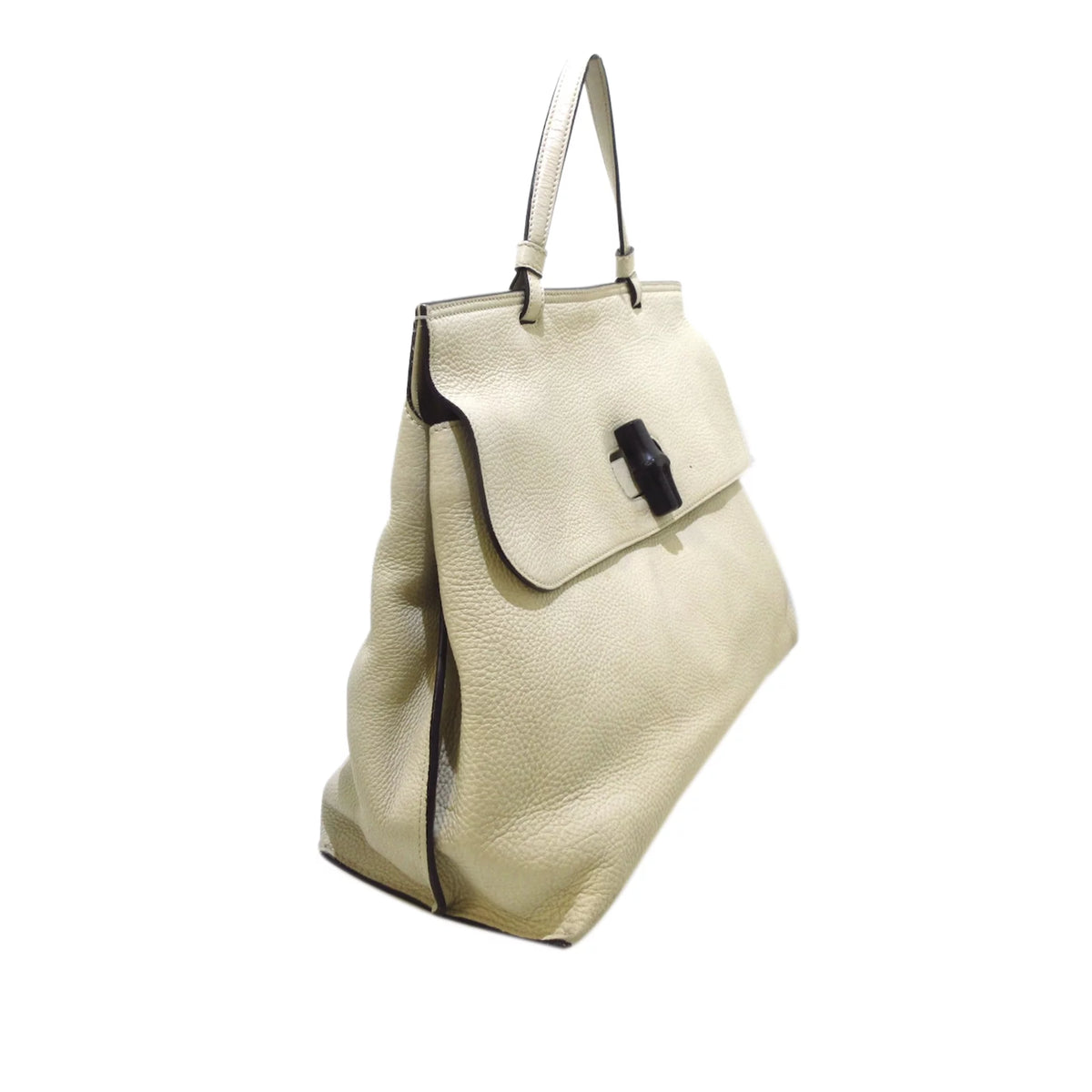 White Calf Leather Satchel S420623