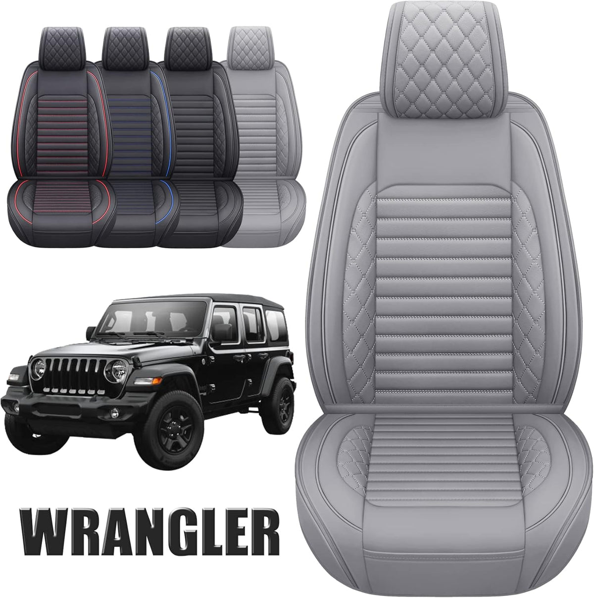 Black Waterproof Leather Full Seat Car Cushions B675